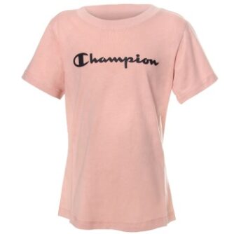 Champion Classics Crewneck T-shirt For Girls Gammelrosa bomuld 122-128