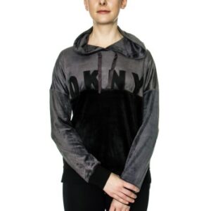 DKNY Modern Generation LS Top With Hood Sort polyester Medium Dame