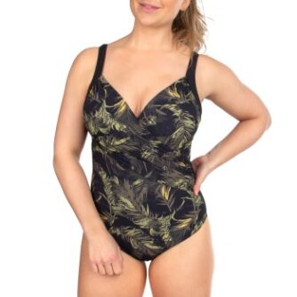 Femilet Honduras Covering Swimsuit Grøn Mønster 38 Dame