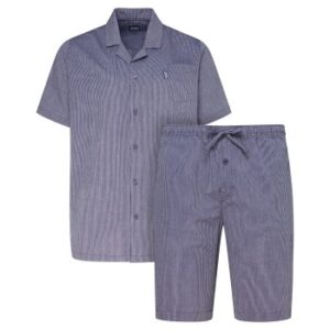 Jockey Short Pyjama Woven 3XL-6XL Marineblå bomuld 3XL Herre
