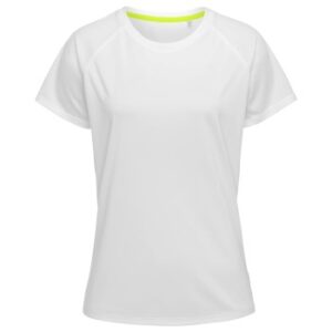 Stedman Active 140 Raglan For Women Hvid polyester Large Dame