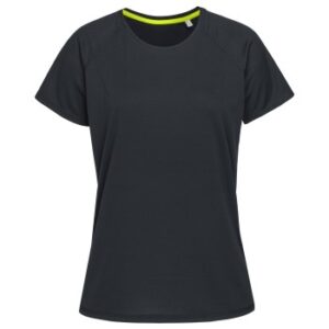 Stedman Active 140 Raglan For Women Sort polyester Large Dame