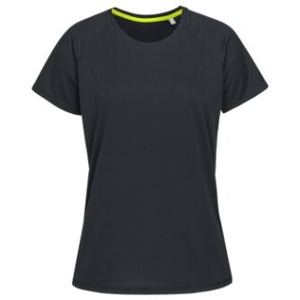 Stedman Active 140 Raglan For Women Sort polyester Large Dame