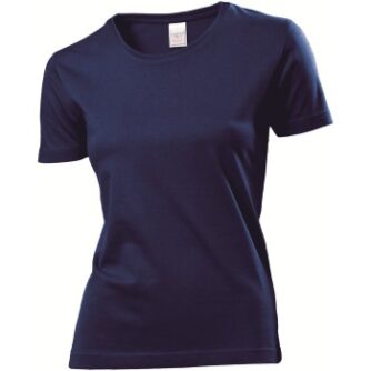 Stedman Classic Women T-shirt Marineblå bomuld XX-Large Dame
