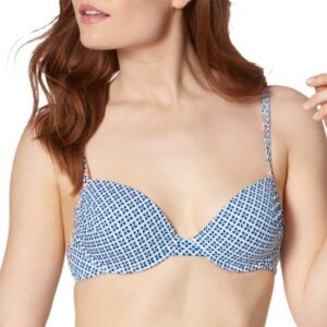 Triumph Mix and Match Padded Bikini Bra Blå/Hvid C 36 Dame