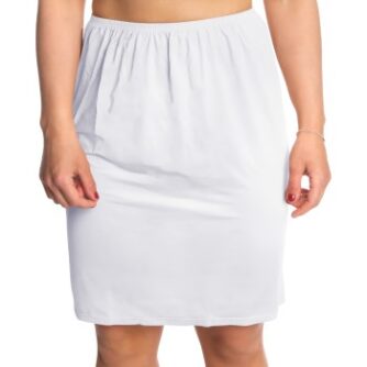 Trofe Slip Skirt Short Hvid Large Dame