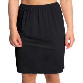 Trofe Slip Skirt Short Sort Large Dame