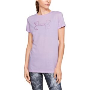 Under Armour Graphic Logo Classic Crew Lyseviolet Small Dame