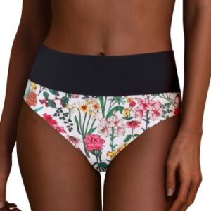 Chantelle Flowers High Waist Bikini Brief Hvid m Blomste 38 Dame