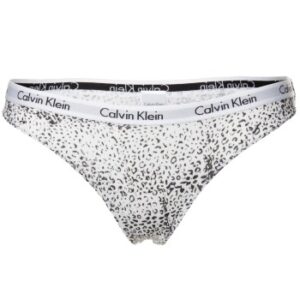 Calvin Klein Trusser Carousel Bikini Hvid/Sort bomuld Small Dame