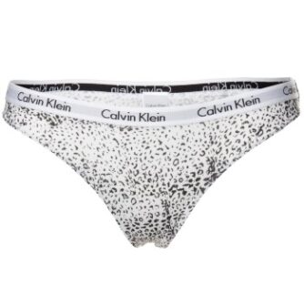 Calvin Klein Trusser Carousel Bikini Hvid/Sort bomuld Small Dame