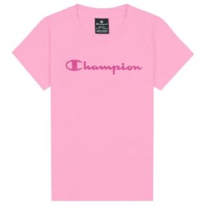Champion Classics Crewneck T-shirt For Girls Rosa bomuld 110-116
