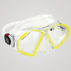 Aqua Lung dykkermaske til voksne - Hawkeye - Klar/gul