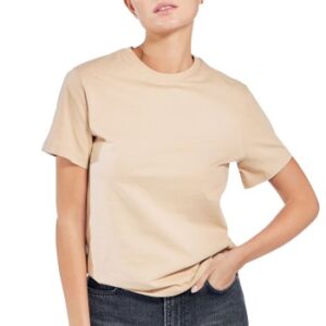 Bread and Boxers T-Shirt Classic Beige økologisk bomuld Large Dame