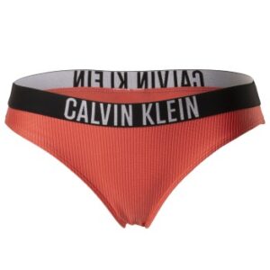 Calvin Klein Intense Power Rib Bikini Brief Koral polyamid Large Dame