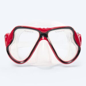 Watery dykkermaske til voksne - Hudson - Rød/sort