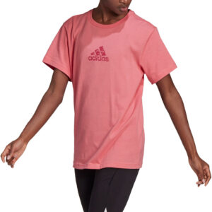 Adidas Badge Of Sport Graphic Tshirt Damer Tøj Pink Xs