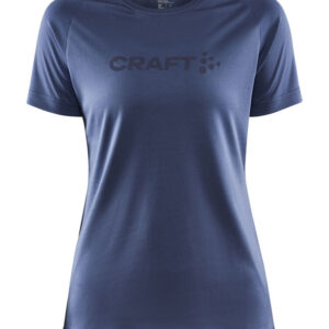Craft Core Unify Logo Løbe Tshirt Damer Kortærmet Tshirts Blå Xs