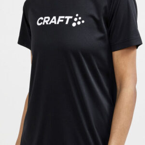 Craft Core Unify Logo Løbe Tshirt Damer Kortærmet Tshirts Sort Xs
