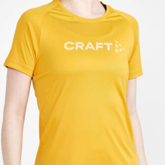 Craft Core Unify Logo Løbe Tshirt Damer Tøj Gul M