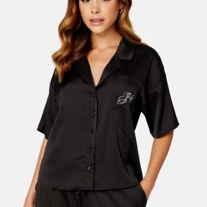 Juicy Couture Dorothy Solid Satin Top Black M