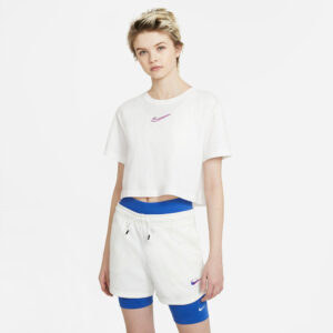 Nike Sportswear Cropped Tshirt Damer Kortærmet Tshirts Hvid Xs