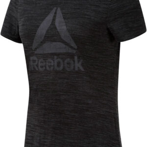 Reebok Training Essentials Marble Logo Tee Damer Kortærmet Tshirts Sort Xs