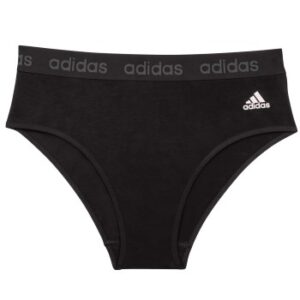 adidas Trusser Solid Cotton Bikini Style Brief Sort bomuld Large Dame