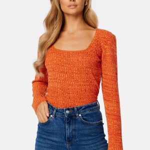 BUBBLEROOM Noelle knitted top Orange XL