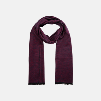 Halstørklæde | 100% børstet silke | bordeaux