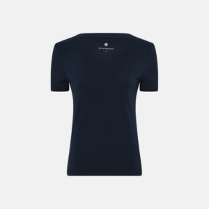 T-shirt v-hals | bambus | navy