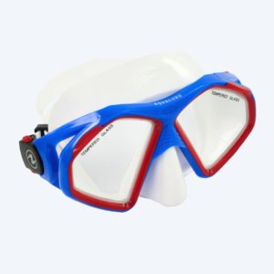 Aqualung dykkermaske til voksne - Hawkeye - Blå/rød