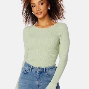 BUBBLEROOM Sabine knitted top Light green M