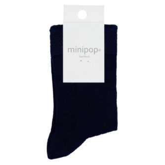 MiniPop Bamboo Ankle Socks - Navy - Str. 19-22 (1-3 år)