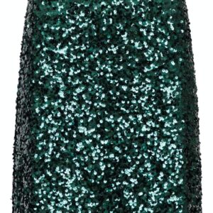 Neo Noir - Nederdel - Lunna Fall Sequins Skirt - Dark Green