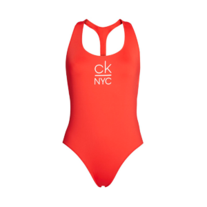 Calvin Klein Scoop Badedragt, Størrelse: XS, Farve: Rød, Dame