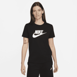 Nike Sportswear Essentials Logo-T-shirt til kvinder - sort