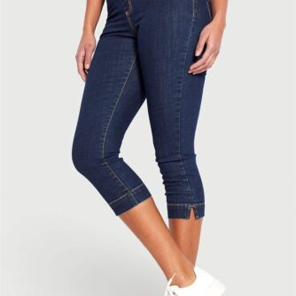 Superkomfortable caprijeggings i denim Elin