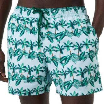 Björn Borg Badebukser Print Swim Shorts Grøn polyester Large Herre