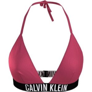 Calvin Klein Instense Power Triangle Bikini Top Rosa nylon Large Dame