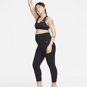 Nike Zenvy (M)-7/8-leggings med let støtte og høj talje til kvinder (Maternity) - sort