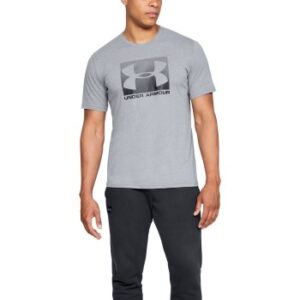 Under Armour Boxed Sportstyle Short Sleeve T-shirt Grå Large Herre