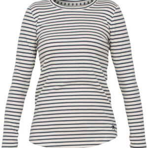 Blue Jerona Ls Striped Tshirt Damer Langærmet Tshirts Hvid S