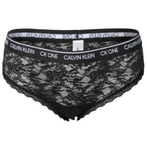 Calvin Klein Trusser CK One Lace Curve Bikini Sort polyamid X-Large Dame