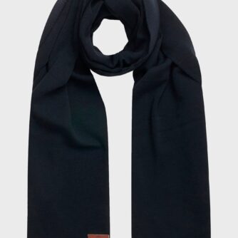 Klitmøller Collective - Fine rib scarf - Black - One size