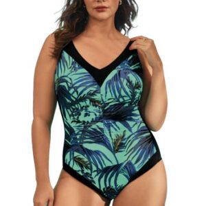Anita Leaf Deluxe Swimsuit Flerfarvet C 38 Dame