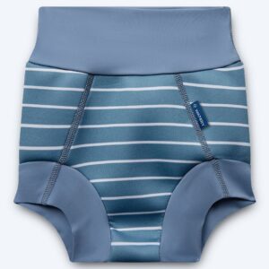 Watery blebadebukser til børn - Neoprene Swim Nappy - Nordic Blue Stripes