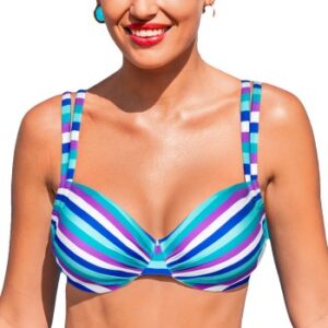 Wiki Adjustable Bikini Top Flerfarvet B 80 Dame