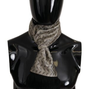 Dolce & Gabbana Sort Grå Tørklæde
