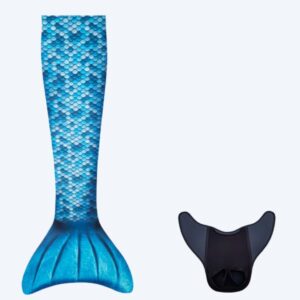Kuaki Mermaids havfruehale til børn - Sæt - Mørkeblå